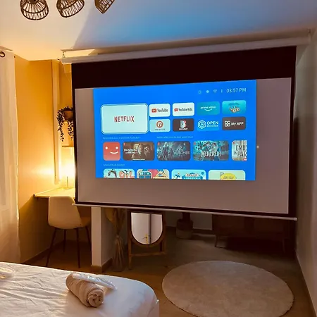 Apartment Bali Et Sauna Prive - Video Projecteur - Escapade Romantique-centre Carcassonne