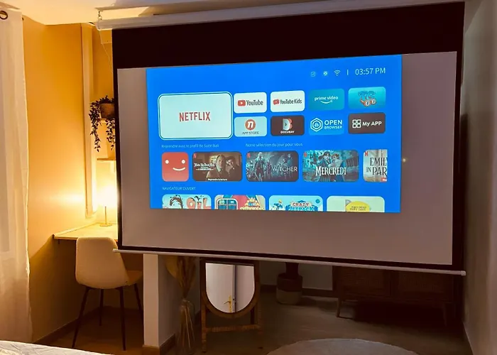 Apartment Bali Et Sauna Prive - Video Projecteur - Escapade Romantique-centre Carcassonne